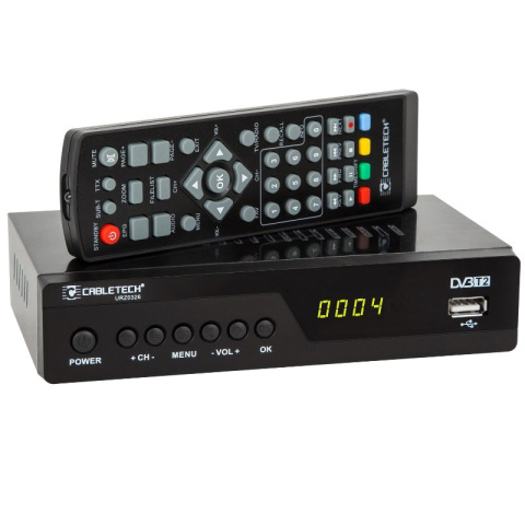 Cabletech Tuner, dekoder telewizji naziemnej DVB-T2 HD Cabletech Tuner, dekoder telewizji naziemnej DVB-T2 HD