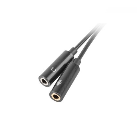 NATEC adapter Jack 3,5mm 4-PIN wtyk - 2x gniazdo 0,2m