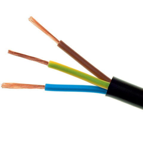 Przewód kabel linka miedziany okrągły 3x1,5 (OMY) 300/300V żo