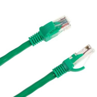 INTEX Przewód internetowy, zielony patchcord 1m RJ45