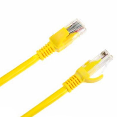 INTEX Przewód internetowy, żółty patchcord 2m RJ45