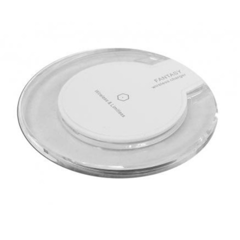 Ładowarka indukcyjna Q2 LED 1A biała (wireless charger)