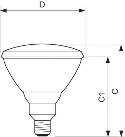 Philips promiennik PAR38 IR Red 150W 230V E27 lampa grzewcza czerwony Philips promiennik PAR38 IR Red 150W 230V E27 lampa grzewcza czerwony