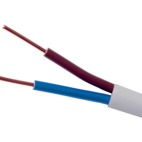Przewód kabel drut miedziany okrągły 2x2,5 (YDY) 450/750V Przewód kabel drut miedziany okrągły 2x2,5 (YDY) 450/750V