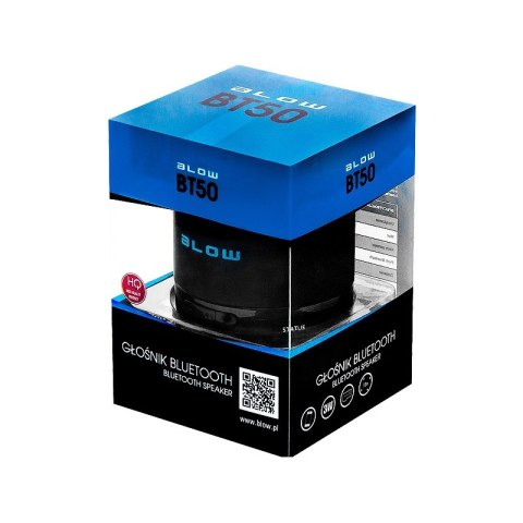Blow głośnik przenośny bluetooth BT50 3W czarny Blow głośnik przenośny bluetooth BT50 3W czarny