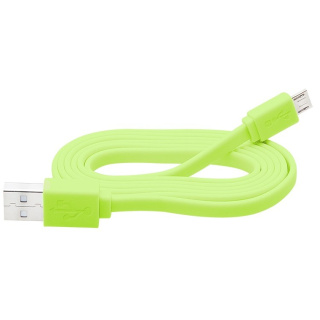 Blow KM04, kabel micro USB płaski, zielony 1m