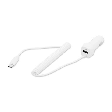 Blow ładowarka samochodowa z przewodem USB typ C i gniazdem USB HQ Blow ładowarka samochodowa z przewodem USB typ C i gniazdem USB HQ