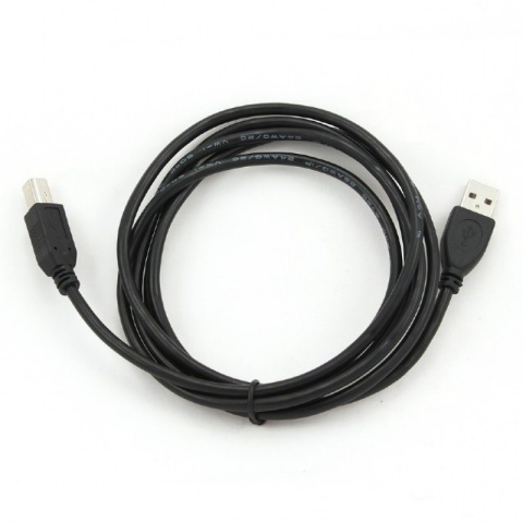 Cablexpert przewód USB 2.0, kabel USB wtyk typ A - wtyk USB typ B do drukarki czarny 1.8M Cablexpert przewód USB 2.0, kabel USB wtyk typ A - wtyk USB typ B do drukarki czarny 1.8M