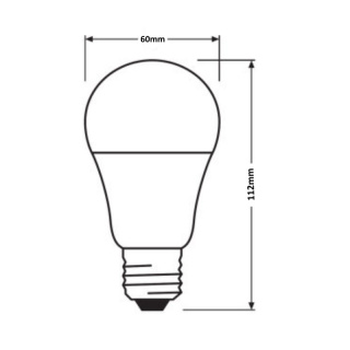 OSRAM żarówka do ściemniacza, lampa LED 8,5W E27 2700K 806LM ściemnialna DIM