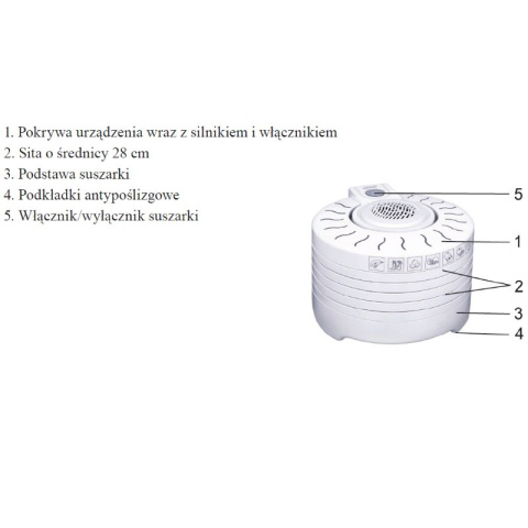 MPM suszarka do grzybów i owoców 250W MSG-01