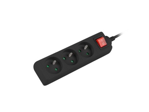 LISTWA PRZEDŁUŻACZ LANBERG 3M 3X 230V PL Z WYŁĄCZNIKIEM KABEL WYKONANY Z PEŁNEJ MIEDZI CZARNA LISTWA PRZEDŁUŻACZ LANBERG 3M 3X 230V PL Z WYŁĄCZNIKIEM KABEL WYKONANY Z PEŁNEJ MIEDZI CZARNA