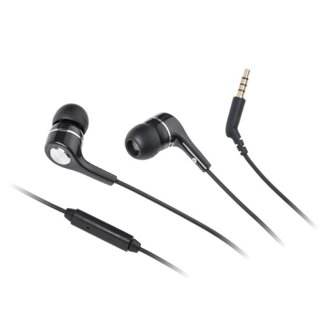 Kruger&Matz słuchawki douszne stereo z mikrofonem, czarne