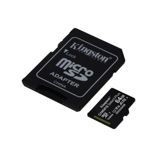 Kingston CANVAS SELECT PLUS karta pamięci microSD 64GB UHS-I, U1, V10