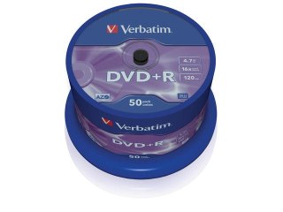 DVD+R VERBATIM 4.7GB X16 MATT SILVER (CAKE 50)