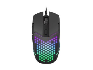 MYSZ DLA GRACZY FURY BATTLER 6400DPI PODŚWIETLENIE CZARNA GAMINGOWA