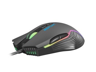 MYSZ DLA GRACZY FURY HUSTLER 6400DPI PODŚWIETLENIE RGB OPROGRAMOWANIE GAMINGOWA