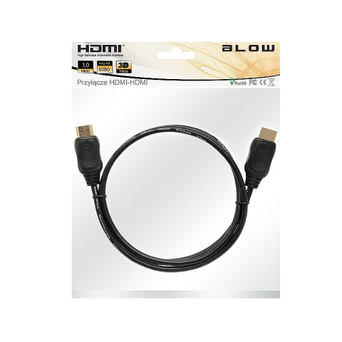 Blow przewód, kabel HDMI prosty 1M Blow przewód, kabel HDMI prosty 1M