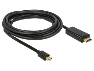 KABEL DISPLAYPORT MINI(M) V1.1A->HDMI(M) 3M CZARNY DELOCK