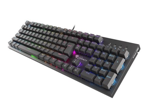 KLAWIATURA DLA GRACZY GENESIS THOR 300 RGB US LAYOUT MECHANICZNA PODŚWIETLENIE RGB BROWN SWITCH OPRO