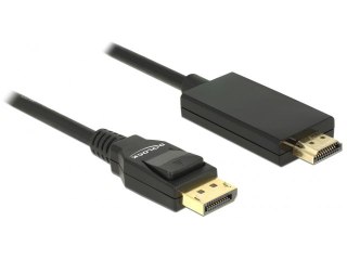 KABEL DISPLAYPORT(M) V1.2A->HDMI(M) 2M 4K CZARNY DELOCK