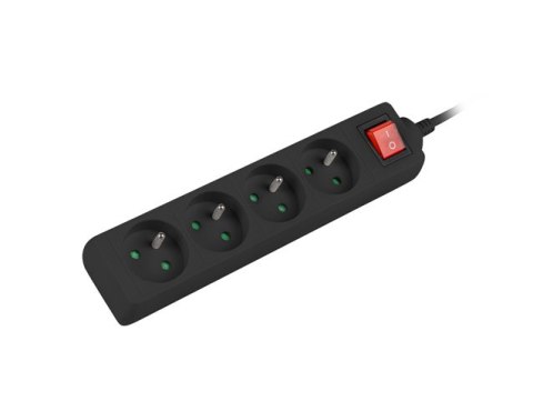 LISTWA PRZEDŁUŻACZ LANBERG 1.5M 4X 230V PL Z WYŁĄCZNIKIEM KABEL WYKONANY Z PEŁNEJ MIEDZI CZARNA LISTWA PRZEDŁUŻACZ LANBERG 1.5M 4X 230V PL Z WYŁĄCZNIKIEM KABEL WYKONANY Z PEŁNEJ MIEDZI CZARNA