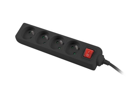 LISTWA PRZEDŁUŻACZ LANBERG 1.5M 4X 230V PL Z WYŁĄCZNIKIEM KABEL WYKONANY Z PEŁNEJ MIEDZI CZARNA LISTWA PRZEDŁUŻACZ LANBERG 1.5M 4X 230V PL Z WYŁĄCZNIKIEM KABEL WYKONANY Z PEŁNEJ MIEDZI CZARNA