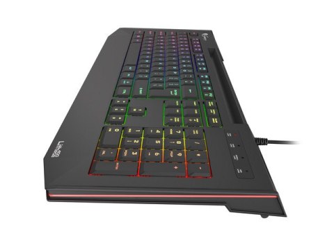 KLAWIATURA DLA GRACZY GENESIS LITH 400 RGB US X-SCISSOR PODŚWIETLENIE RGB OPROGRAMOWANIE SLIM