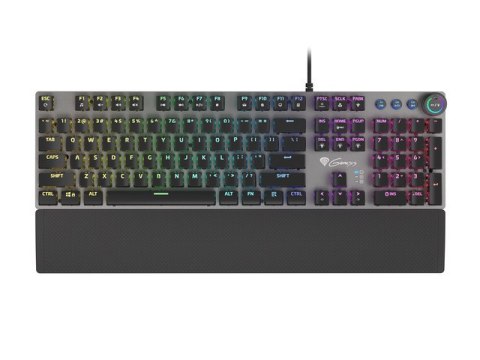 KLAWIATURA DLA GRACZY GENESIS THOR 400 RGB US LAYOUT MECHANICZNA PODŚWIETLENIE RGB RED SWITCH OPROGR