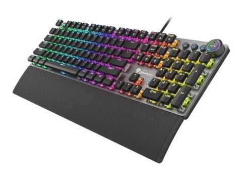 KLAWIATURA DLA GRACZY GENESIS THOR 400 RGB US LAYOUT MECHANICZNA PODŚWIETLENIE RGB RED SWITCH OPROGR