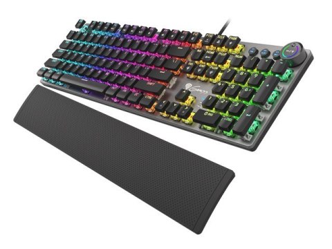 KLAWIATURA DLA GRACZY GENESIS THOR 400 RGB US LAYOUT MECHANICZNA PODŚWIETLENIE RGB RED SWITCH OPROGR