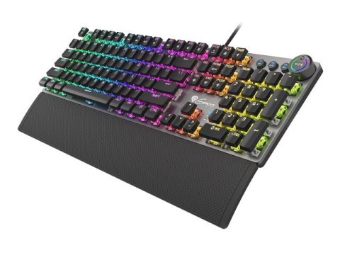 KLAWIATURA DLA GRACZY GENESIS THOR 401 RGB US LAYOUT MECHANICZNA PODŚWIETLENIE RGB BROWN SWITCH OPRO