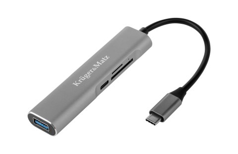 Adapter (HUB) USB typu C na HDMI/USB3.0/SD/MicroSD/C port