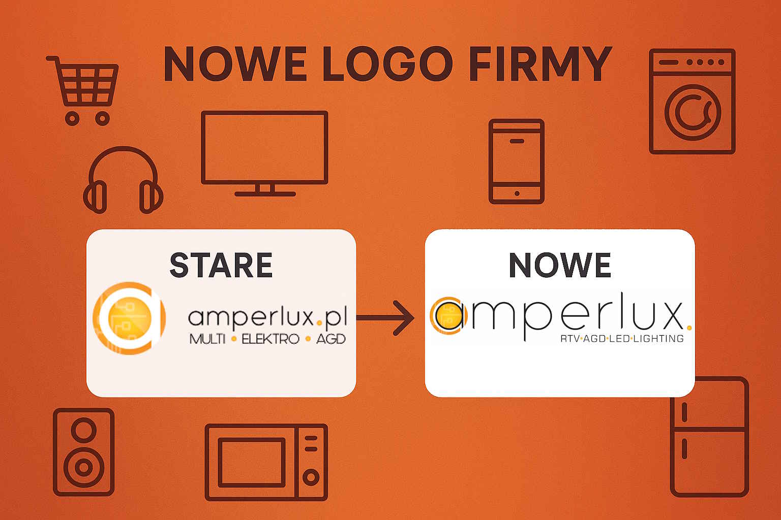 Nowe logo Amperlux – nowoczesny wygląd, ta sama niezawodność